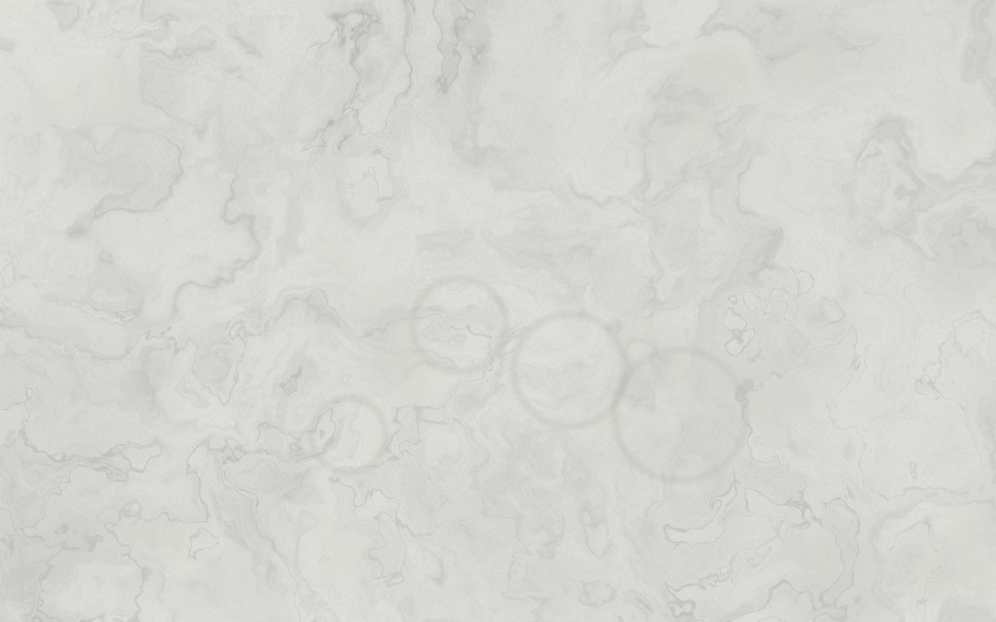 Dull, etched marble with glass rings, rendered